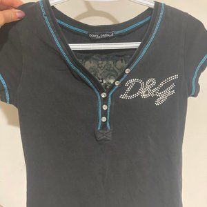 Dolce and Gabana vintage bedazzled t-shirt